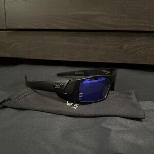 Oakley Gascan Mens Sunglasses 9014 Blue Reflective Lenses